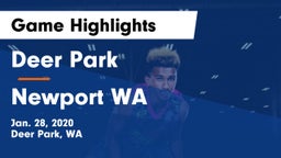 Deer Park  vs Newport  WA Game Highlights - Jan. 28, 2020