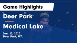 Deer Park  vs Medical Lake  Game Highlights - Jan. 10, 2020