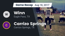 Recap: Winn  vs. Carrizo Springs  2017