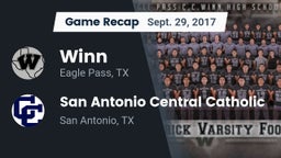 Recap: Winn  vs. San Antonio Central Catholic  2017