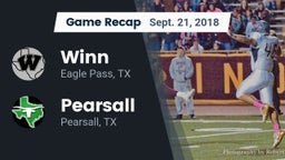 Recap: Winn  vs. Pearsall  2018