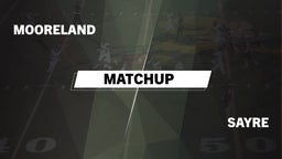 Matchup: Mooreland High vs. Sayre  2016