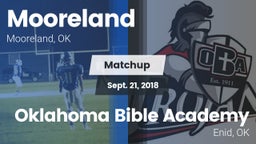 Matchup: Mooreland High vs. Oklahoma Bible Academy 2018