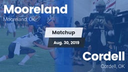 Matchup: Mooreland High vs. Cordell  2019