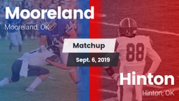 Matchup: Mooreland High vs. Hinton  2019