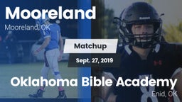 Matchup: Mooreland High vs. Oklahoma Bible Academy 2019