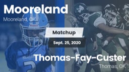 Matchup: Mooreland High vs. Thomas-Fay-Custer  2020