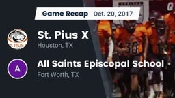 Recap: St. Pius X  vs. All Saints Episcopal School 2017