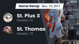Recap: St. Pius X  vs. St. Thomas  2017