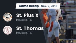 Recap: St. Pius X  vs. St. Thomas  2018