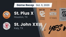 Recap: St. Pius X  vs. St. John XXIII  2020