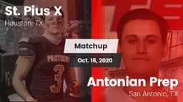 Matchup: St. Pius X High vs. Antonian Prep  2020