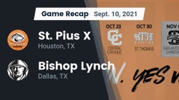 Recap: St. Pius X  vs. Bishop Lynch  2021