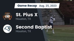 Recap: St. Pius X  vs. Second Baptist  2023