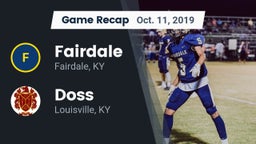 Recap: Fairdale  vs. Doss  2019
