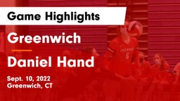 Greenwich  vs Daniel Hand  Game Highlights - Sept. 10, 2022