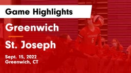 Greenwich  vs St. Joseph  Game Highlights - Sept. 15, 2022