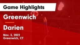 Greenwich  vs Darien Game Highlights - Nov. 3, 2022