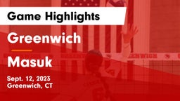 Greenwich  vs Masuk  Game Highlights - Sept. 12, 2023