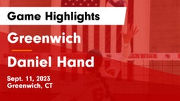 Greenwich  vs Daniel Hand  Game Highlights - Sept. 11, 2023