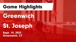 Greenwich  vs St. Joseph  Game Highlights - Sept. 19, 2023