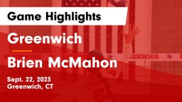 Greenwich  vs Brien McMahon  Game Highlights - Sept. 22, 2023