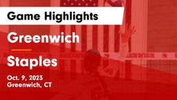 Greenwich  vs Staples  Game Highlights - Oct. 9, 2023