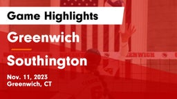 Greenwich  vs Southington  Game Highlights - Nov. 11, 2023