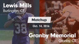 Matchup: Lewis Mills HS vs. Granby Memorial  2015