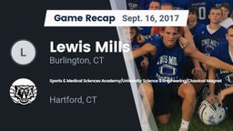 Recap: Lewis Mills  vs. Sports & Medical Sciences Academy/University Science & Engineering/Classical Magnet 2017