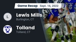 Recap: Lewis Mills  vs. Tolland  2022