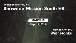 Matchup: Shawnee Mission vs. Winnetonka  2016