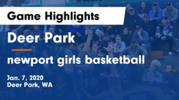 Deer Park  vs newport girls basketball Game Highlights - Jan. 7, 2020