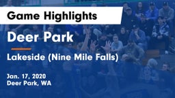 Deer Park  vs Lakeside  (Nine Mile Falls) Game Highlights - Jan. 17, 2020