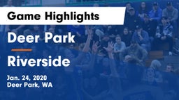 Deer Park  vs Riverside  Game Highlights - Jan. 24, 2020