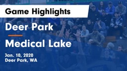 Deer Park  vs Medical Lake  Game Highlights - Jan. 10, 2020