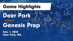 Deer Park  vs Genesis Prep Game Highlights - Feb. 1, 2020