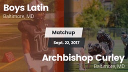 Matchup: Boys Latin High vs. Archbishop Curley  2017