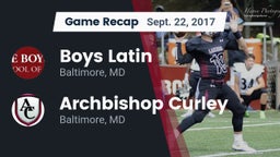 Recap: Boys Latin  vs. Archbishop Curley  2017
