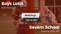 Matchup: Boys Latin High vs. Severn School 2017