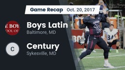 Recap: Boys Latin  vs. Century  2017