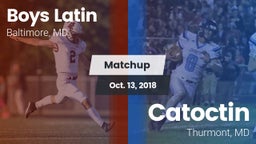 Matchup: Boys Latin High vs. Catoctin  2018
