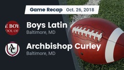 Recap: Boys Latin  vs. Archbishop Curley  2018