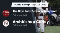 Recap: The Boys Latin School of Maryland vs. Archbishop Curley  2022