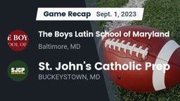 Recap: The Boys Latin School of Maryland vs. St. John's Catholic Prep  2023