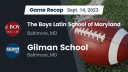 Recap: The Boys Latin School of Maryland vs. Gilman School 2023