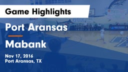 Port Aransas  vs Mabank  Game Highlights - Nov 17, 2016