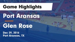 Port Aransas  vs Glen Rose  Game Highlights - Dec 29, 2016