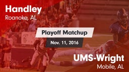Matchup: Handley  vs. UMS-Wright  2016
