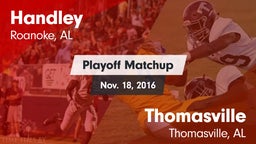 Matchup: Handley  vs. Thomasville  2016